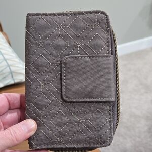 Brown Quilted Wallet